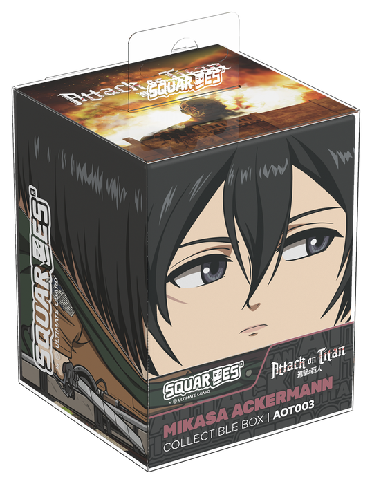 Ultimate Guard - Squaroes 100ct Deck Box - Attack on Titan - MIKASA ACKERMANN (Pre-Order)