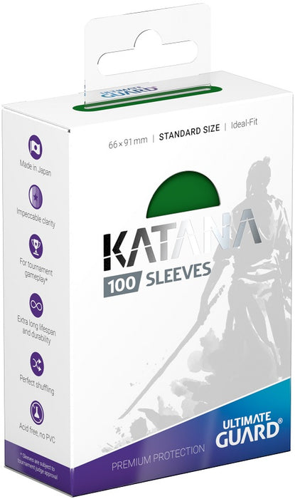 Ultimate Guard - Katana Sleeves - STANDARD 100CT Green