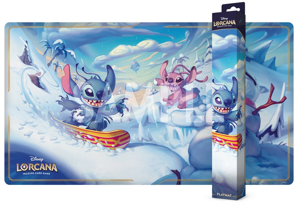 Disney Lorcana: Set 14 Playmat - Snowboarding Stitch