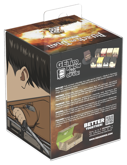 Ultimate Guard - Squaroes 100ct Deck Box - Attack on Titan - LEVI ACKERMANN (Pre-Order)