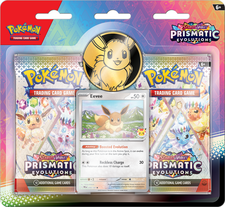 Scarlet & Violet: Prismatic Evolutions - 2-Pack Blister (Pre-Order) Limited 1 Per Customer