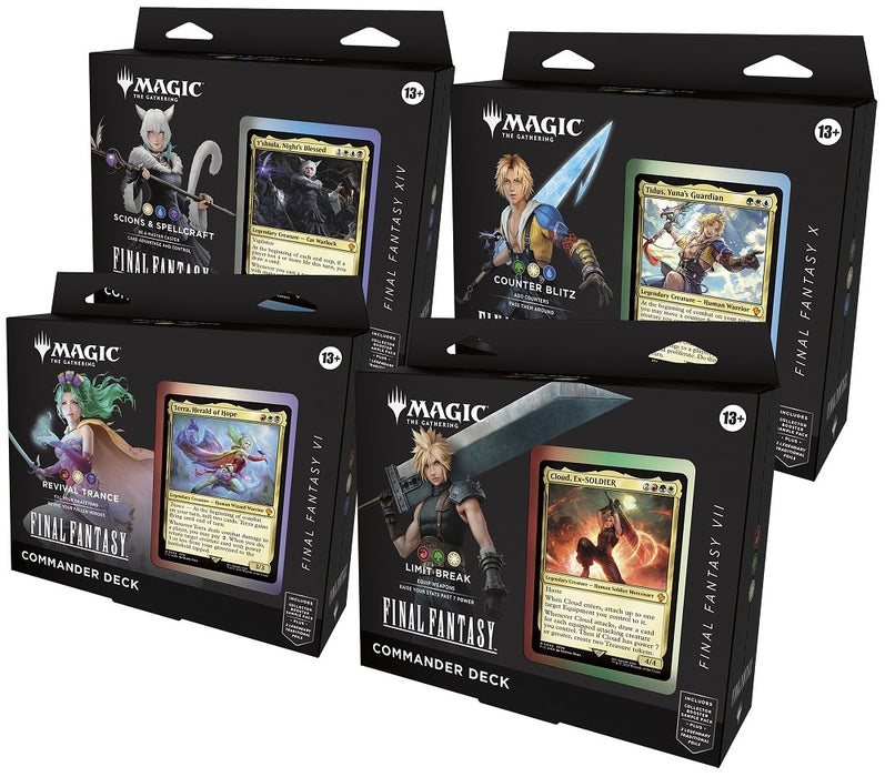 MTG Final Fantasy Commander Deck Set (4 Decks)