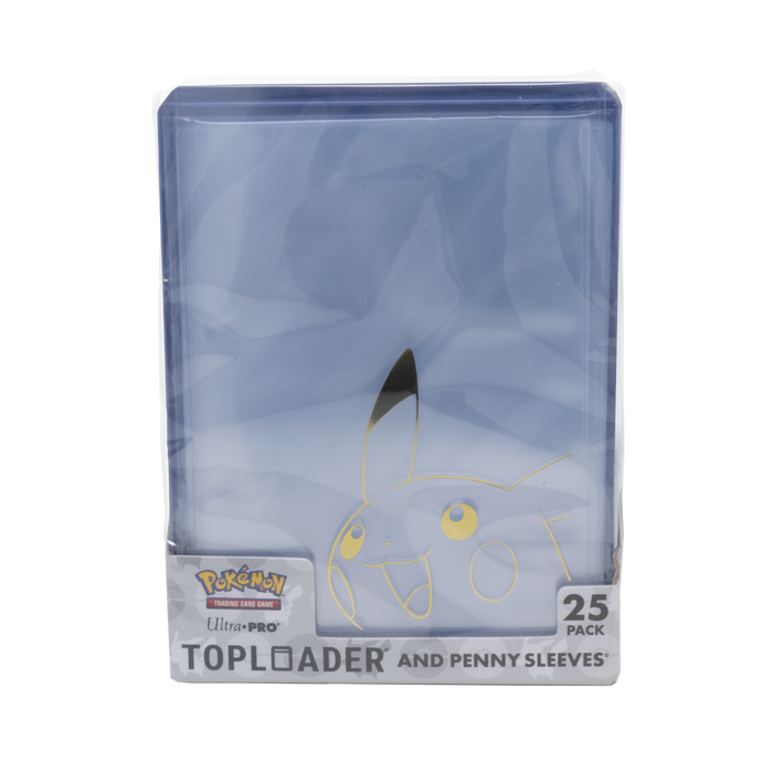Ultra Pro - Pikachu Toploader 25ct - Regular 35pt and Sleeves Combo
