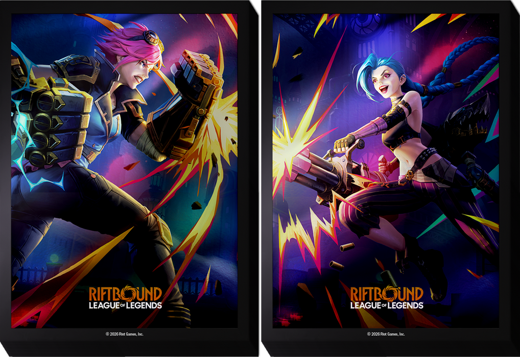 Riftbound: League of Legends TCG Vendetta Art Sleeve Vi vs Jinx 100CT