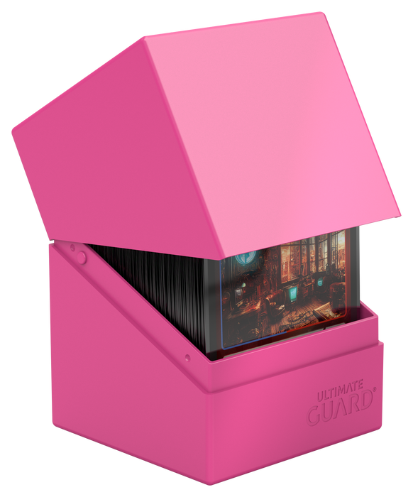 Ultimate Guard Deck Box - Boulder 100+ Solid Neon Pink