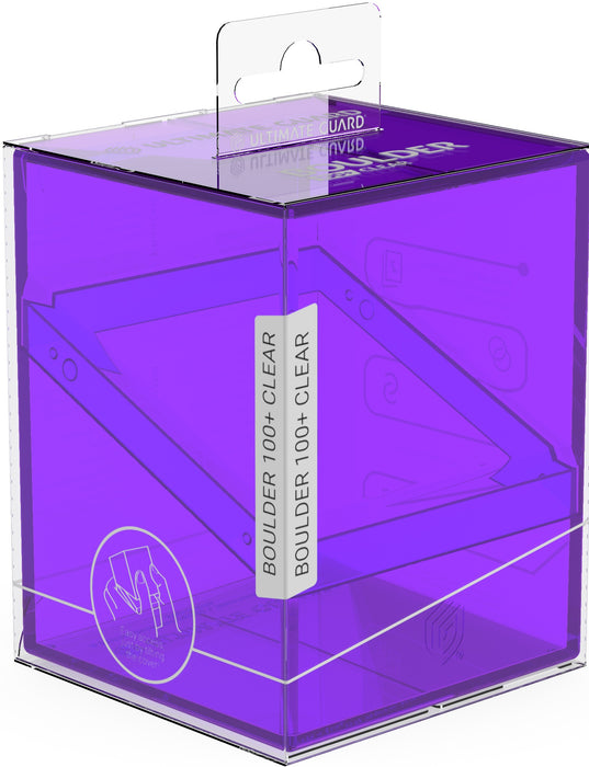 Ultimate Guard Deck Box - Boulder 100+ Clear Amethyst