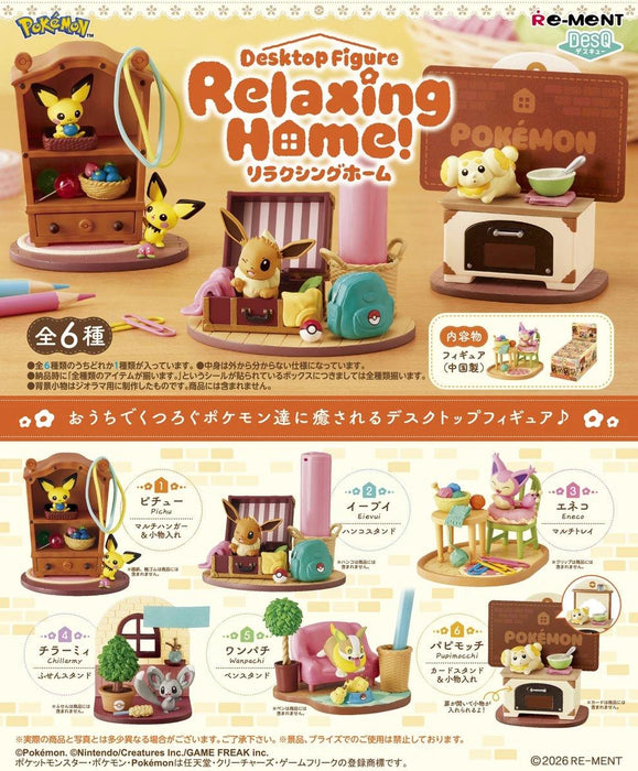 Re-Ment - Pokémon Desktop Figure - Relaxing Home!