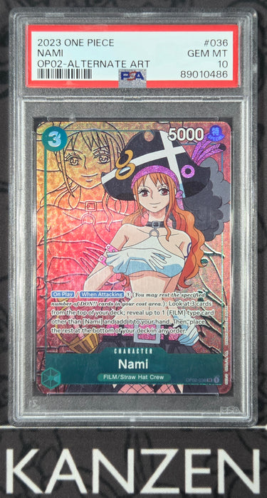PSA 10 - Nami - Paramount War - #036 - 89010486