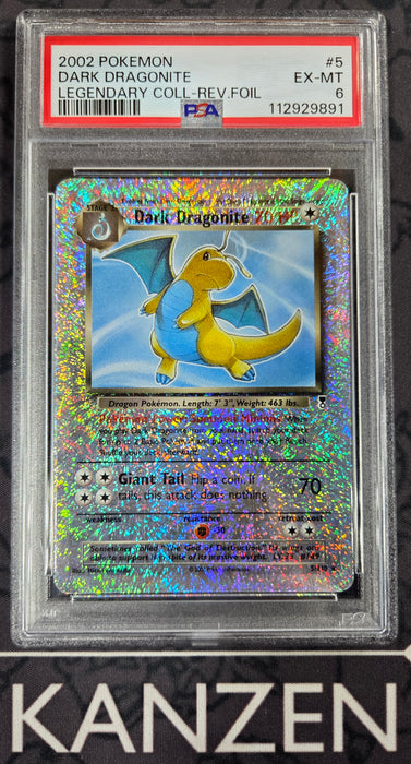 PSA 6 - Dark Dragonite - Legendary Collection - #5 - 112929891
