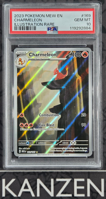 PSA 10 - Charmeleon - Pokemon 151 - #169 - 119292884