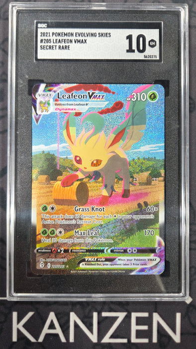 SGC 10 - Leafeon VMAX - Evolving Skies - #205 - 5620275