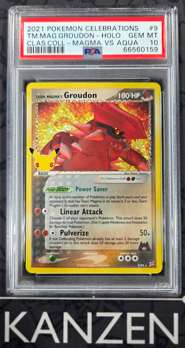 PSA 10 - Team Magma's Groudon - Celebrations - #9 - 66560159