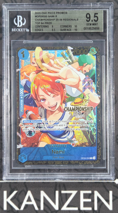 BGS 9.5 - Nami - 2025-26 Regionals Top 64 Prize - #050 - 0018525658