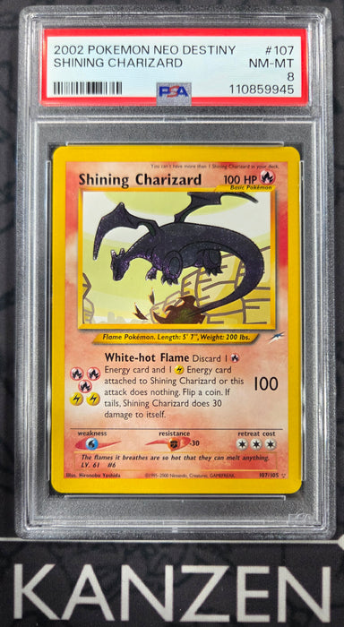 PSA 8 - Shining Charizard - Neo Destiny - #107 - 110859945