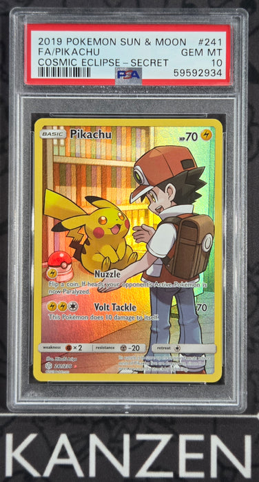 PSA 10 - Pikachu - Cosmic Eclipse - #241 - 59592934