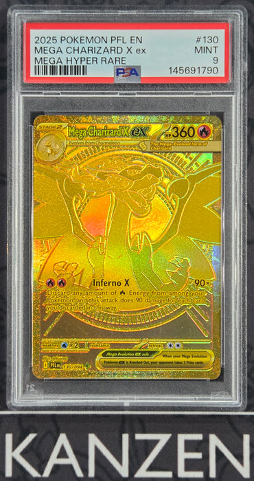 PSA 9 - Mega Charizard X EX - Phantasmal Flames - #130 - 145691790