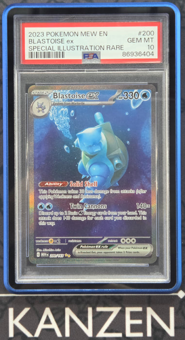 PSA 10 - Blastoise EX - Pokemon 151 - #200 - 86936404