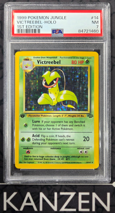 PSA 7 - Victreebel - Jungle 1st Edition - #14 - 84721460