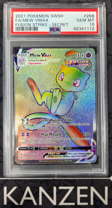PSA 10 - Mew VMAX - Fusion Strike - #268 - 66341172