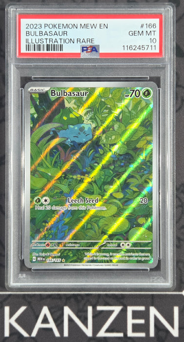 PSA 10 - Bulbasaur - Pokemon 151 - #166 - 116245711