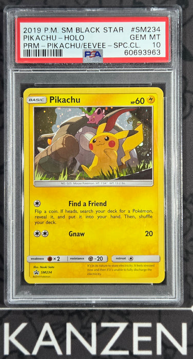 PSA 10 - Pikachu - Pikachu/Eevee Special Collection - #SM234 - 60693963