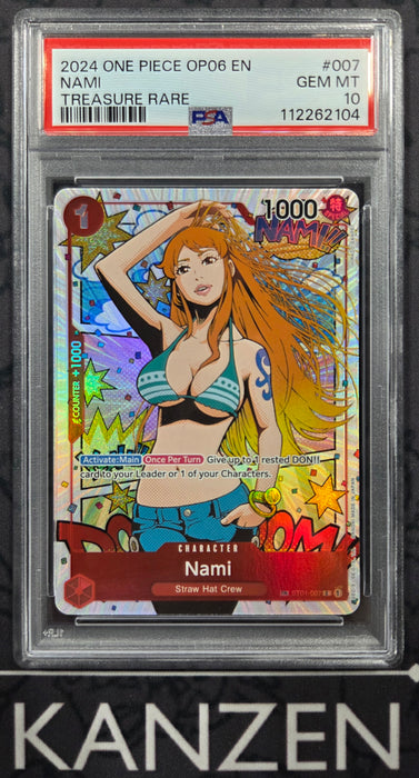 PSA 10 - Nami - OP06 Teasure Rare - #007 - 112262104