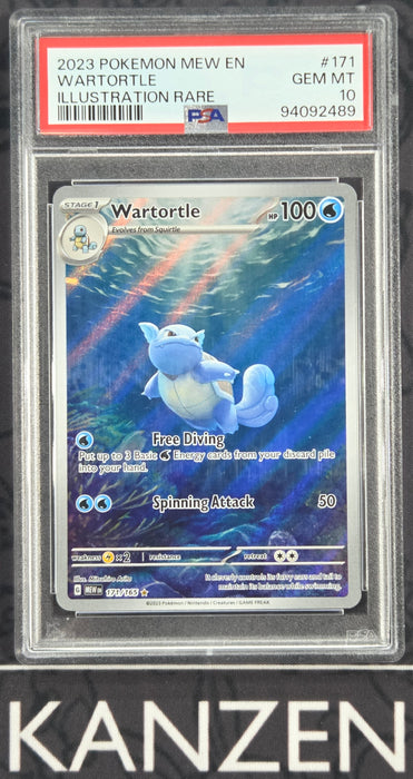 PSA 10 - Wartortle - Pokemon 151 - #171 - 94092489