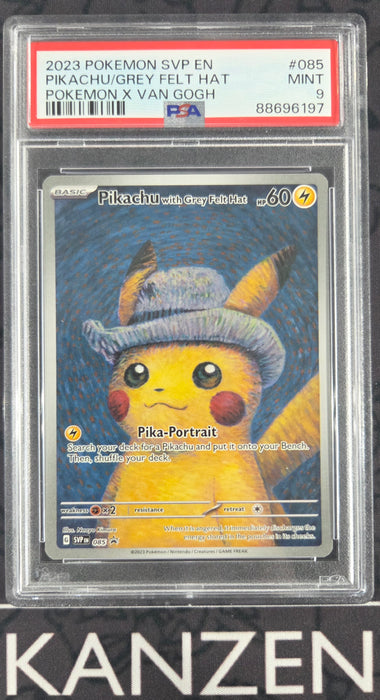 PSA 9 - Pikachu With Grey Felt Hat - Pokemon X Van Gogh - #085 - 88696197