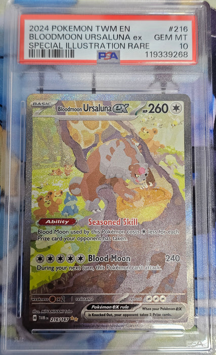 PSA 10 - Bloodmoon Ursaluna EX - Twilight Masquerade - #216 - 119339268