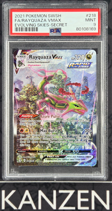 PSA 9 - Rayquaza VMAX - Evolving Skies - #218 - 80108169