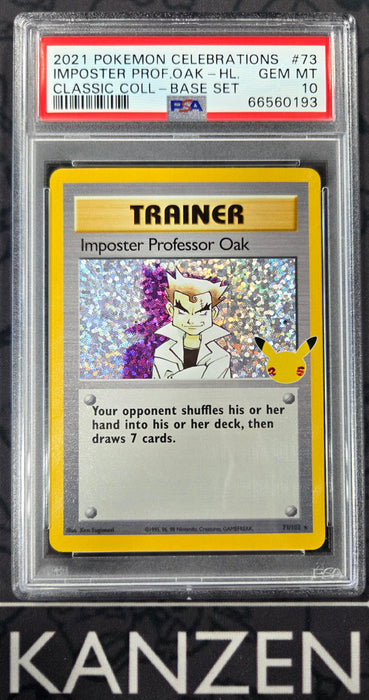 PSA 10 - Imposter Professor Oak - Celebrations - #73 - 66560193