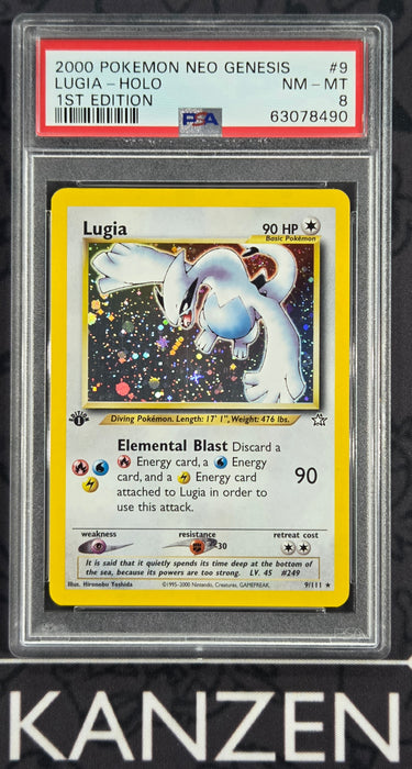 PSA 8 - Lugia - Neo Genesis 1st Edition - #9 - 63078490