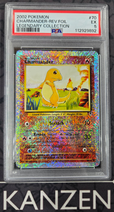 PSA 5 - Charmander - Legendary Collection - #70 - 112929892