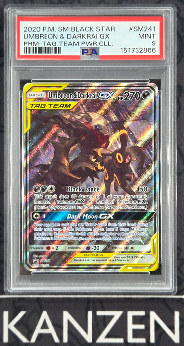 PSA 9 - Umbreon & Darkrai GX - Tag Team Powers Collection - #SM241 - 151732866