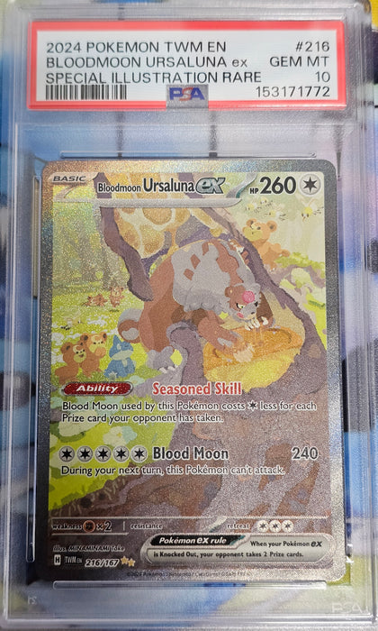 PSA 10 - Bloodmoon Ursaluna EX - Twilight Masquerade - #216 - 153171772