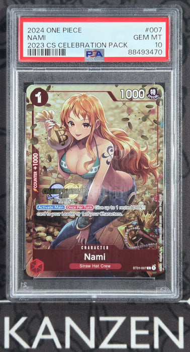 PSA 10 - Nami - 2023 Championship Celebration Pack- #007 - 88493470