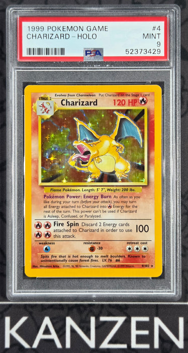 PSA 9 - Charizard - Base Set Unlimited - #4 - 52373429