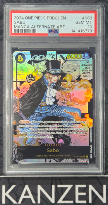 PSA 10 - Sabo - PRB01 Premium Booster - #083 - 141416778