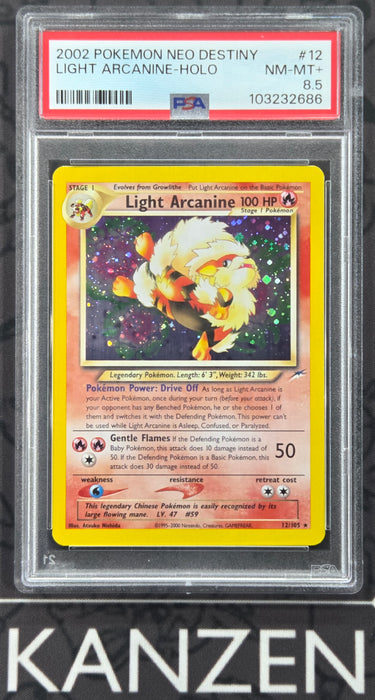 PSA 8.5 - Light Arcanine - Neo Destiny - #12 - 103232686