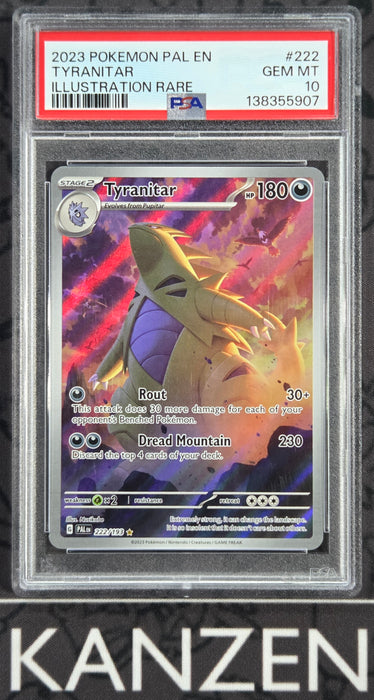 PSA 10 - Tyranitar - Paldea Evolved - #222 - 138355907