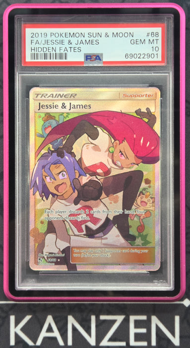 PSA 10 - Jessie & James - Hidden Fates - #68 - 69022901