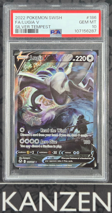 PSA 10 - Lugia V - Silver Tempest - #186 - 107156287