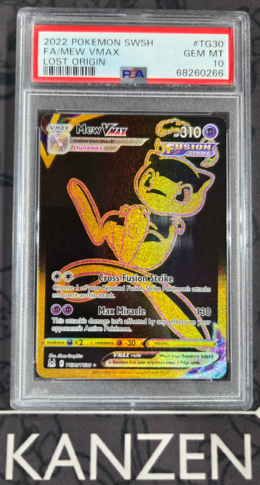 PSA 10 - Mew VMAX - Lost Origin - #TG30 - 68260266