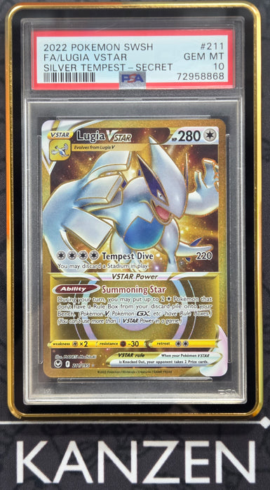PSA 10 - Lugia VSTAR - Silver Tempest - #211 - 72958868