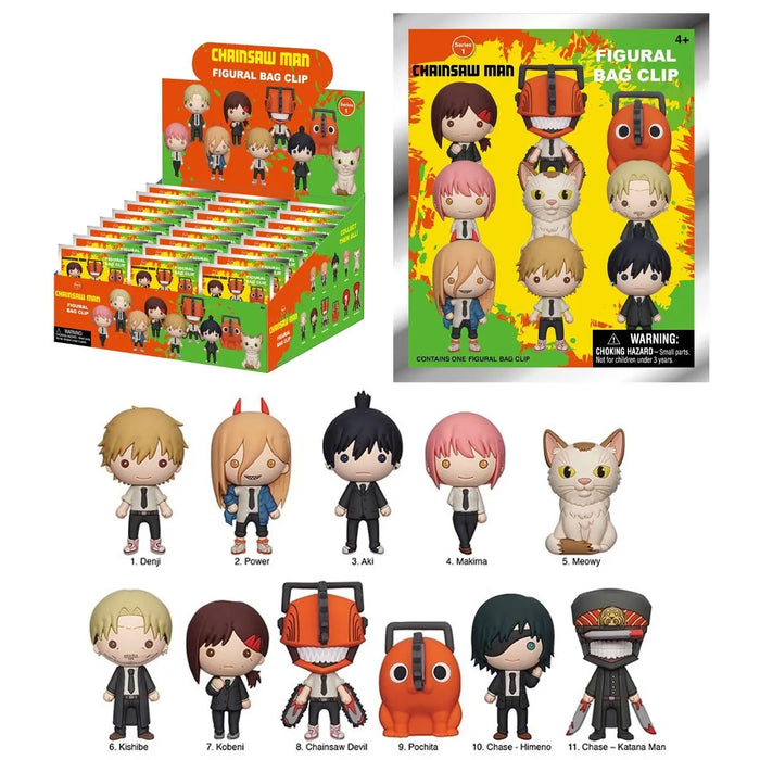 Chainsaw Man 3D Foam Figural Bag Clip Blind Bag