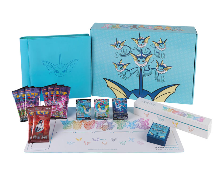 Pokemon TCG S-Chinese Eevee GX Gift Box - Vaporeon