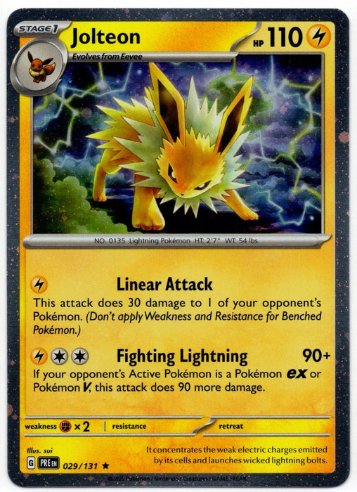 Jolteon (029/131) (Cosmos Holo) Holofoil [Miscellaneous Cards & Products]