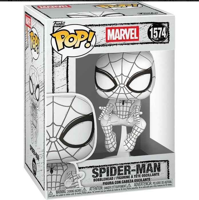 Funko Pop! Marvel Sketched Spider-Man #1574