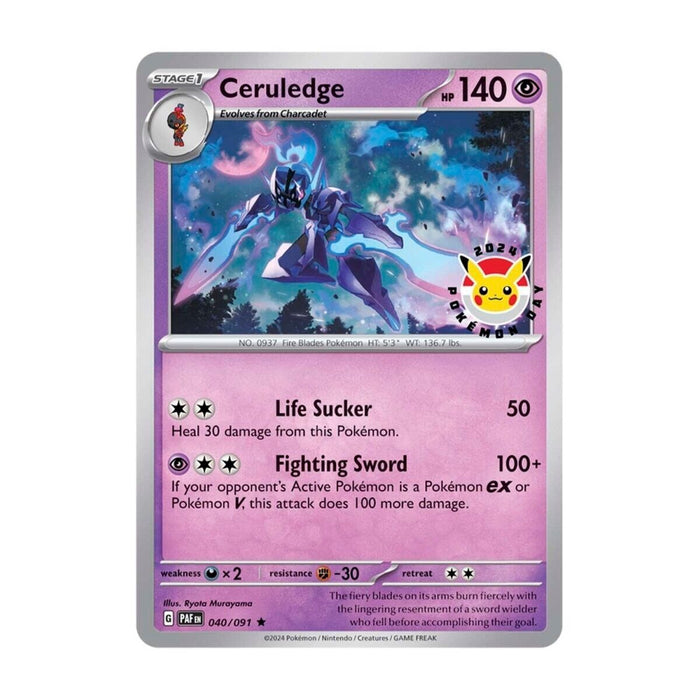 Ceruledge (040/091) Pokemon Day Promo