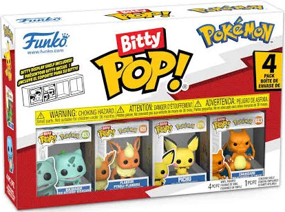 Pokemon Bitty Pop! Pokémon 4-Pack Series 3